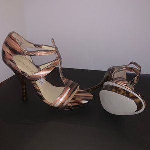 Siriano Gold: Brown, Black and White Heels